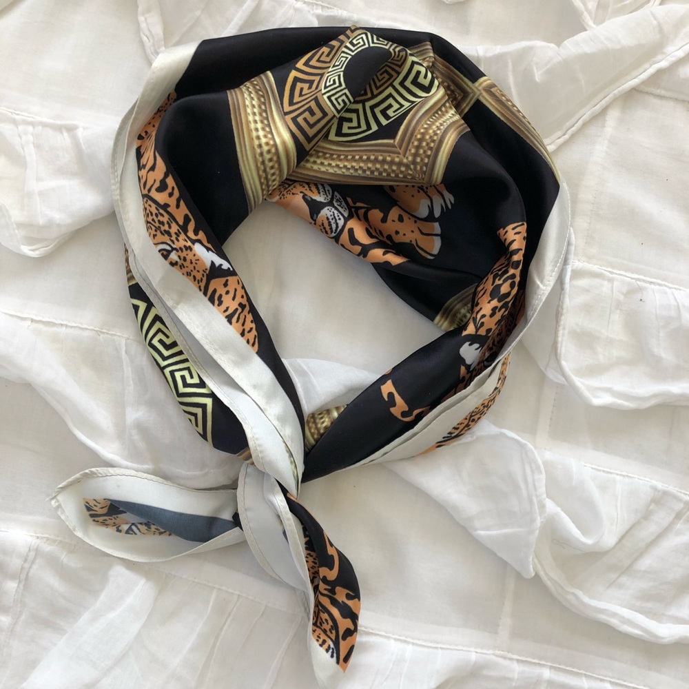 UO tiger silk scarf